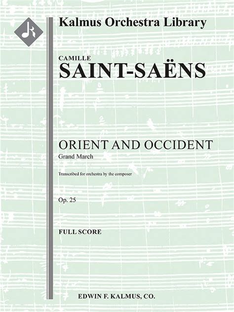 Orient et occident op 25 full score maecenas classic series. - Cat 236 b 2 owners manual.