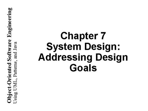 Oriented Object Engineering Addressing Software 7 Chapter