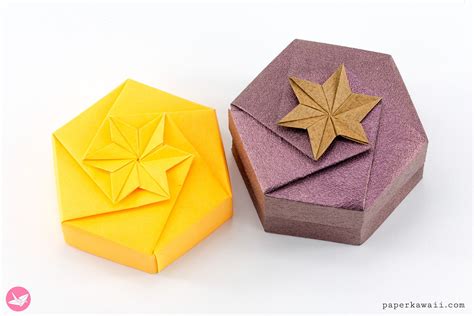 Origami Hexagonal Gift Box Tutorial - 1 S…