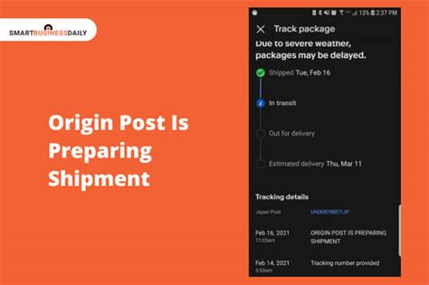 Origin Post Is Preparing Shipment - What Do You Mean By This?