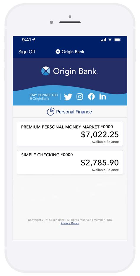 Origin bank online banking. 