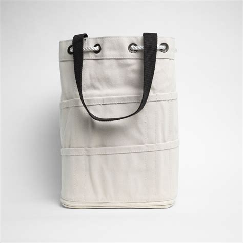 Original Nantucket Diddy Bag Tall Beige Canvas Tool Bag Tote