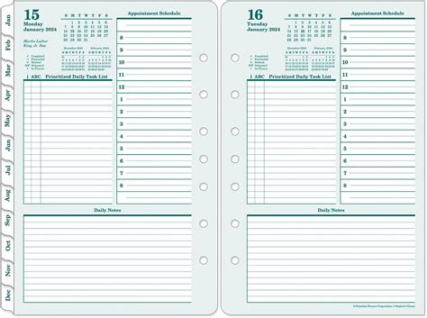 Original One Page Per Day Ring-bound Planner - Franklin Planner