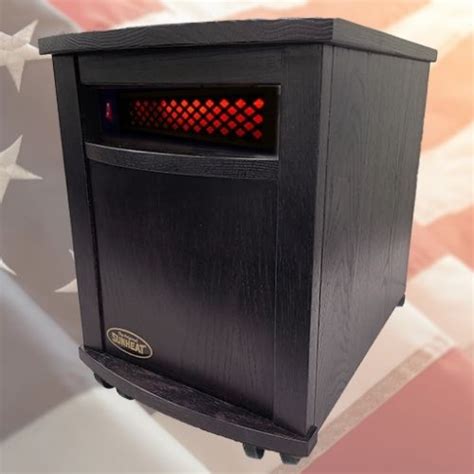 The local sourcing assures an incredibly high level of quality and consistency in the hardwoods and are finished with a durable and tough finish which you can only find in the Original SUNHEAT Amish cabinet infrared heater. The Original USA1500-A will heat up to 1,000 square feet and provide safe, soft, comfortable heat for any area of your .... 