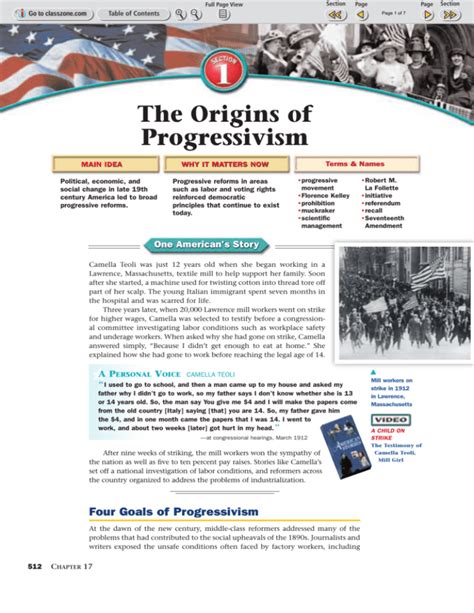 Origins of progressivism answers section 1 guided. - Good dad bad dad by david george.