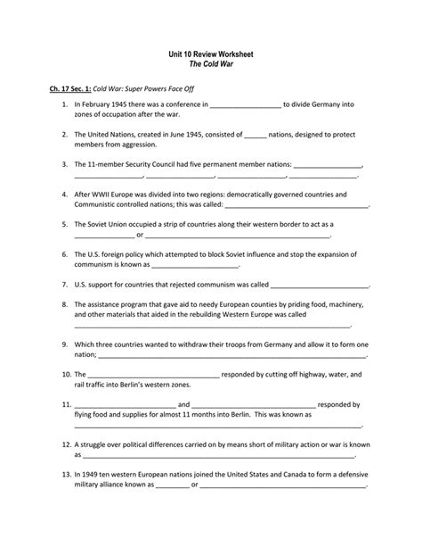Origins of the cold war choices study guide answer key. - Krieg und revolution in el salvador.