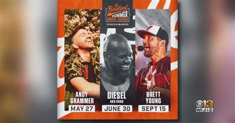Orioles announce return of Birdland Summer Music Series with Andy Grammer, DJ Diesel (aka Shaq) and Brett Young