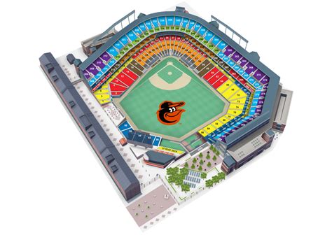 Camden Yards Seating, Part 1: Ballpark Seating Chart + Basic Layout. There are three levels of seating at Oriole Park. The lower level includes Field and Terrace seating (the Bleachers are also field level); the Club Level circles the entire seating bowl on the mezzanine; and the upper level includes Upper Box and Reserve seating.. 
