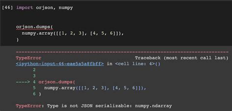 Orjson dumps.  # For Numpy arrays we need to add an extra flag.  The orjson. dumps function ...