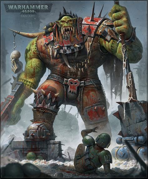 Ork 40k. Aug 9, 2020 · Godbreaker. Godbreaker was an Ork Gargant constructed during the Third War for Armageddon. [1a] [Note 1] Godbreaker was constructed by one of the many ork warbands that invaded Armageddon in that conflict. Within hours of its completion, it had utterly crushed any Imperial resistance in Hive Stygia. 