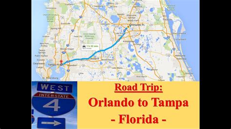 The average bus between Orlando and Tampa takes 2h 2m and the fastest bus takes 1h 40m. The bus service runs several times per day from Orlando to Tampa. The journey time may be longer on weekends and holidays; use the search form on this page to search for a specific travel date.. 