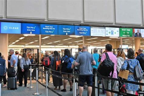 Our real-time TSA security line wait times help you breeze throug