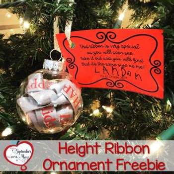 Ornament Childs Height Ribbon Teaching Resources TPT