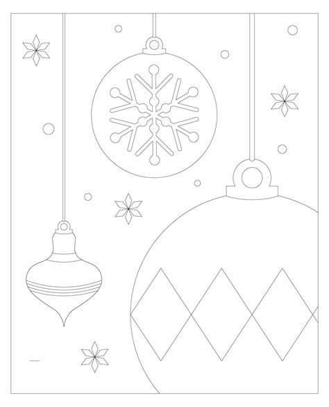 Ornament Coloring Shee