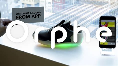 Orphe LED sensor shoes - YouTube