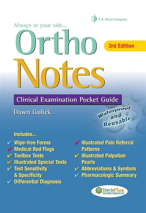 Ortho notes clinical examination pocket guide davis s notes. - Understanding research a consumers guide with myeducationlab.