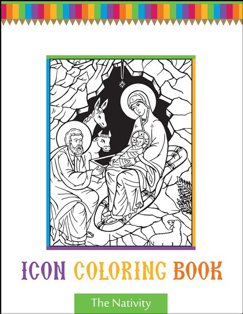 Orthodox Nativity Icon Coloring Page Get Coloring Pages