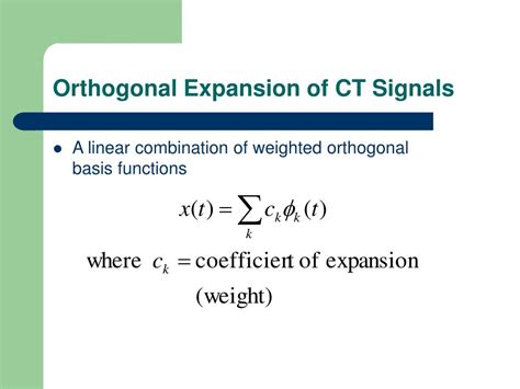 Orthogonal Expansion Of Network Functions Springerlink
