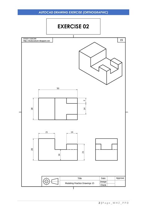 Orthographic Drawing Exercise