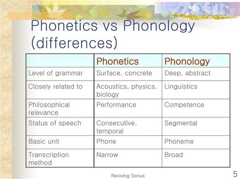 Orthographic vs Phonetic - What