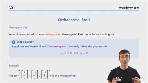 This allows us to define the orthogonal 