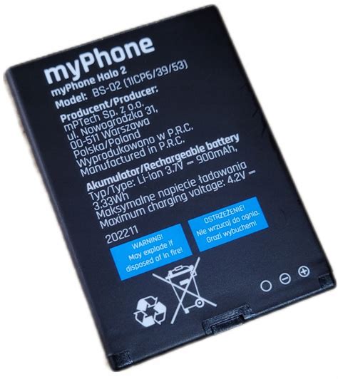 Oryginalna Bateria Myphone Bs-02 w Baterie - Allegro