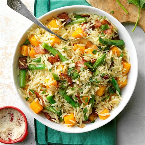 Orzo with Caramelized Butternut Squash and Bacon …