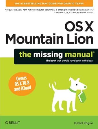 Os x mountain lion the missing manual. - Manuale di soluzioni chimica organica vollhardt.