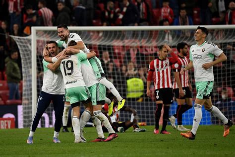 Osasuna upsets Athletic, reaches Copa final for 2nd time