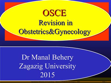 Osce obgyn ppt.  In conclusion, obstetrics and gynaecology OSCE question...