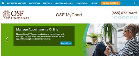 Osf my chart app. Access your test results. No more waiting for a phone call or letter – view your results and your doctor's comments within days. Request prescription refills. Send a refill request for any of your refillable medications. Manage your appointments. Schedule your next appointment, or view details of your past and upcoming appointments. 