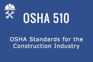 Osha 510. Welcome to USF OSHA Training Institute Education Center (USF OTIEC) Our registration office hours are Monday through Friday 8:30AM - 4:00PM. For registration questions, contact us at (813) 974-5270 or email usfotiec-registration@usf.edu. 