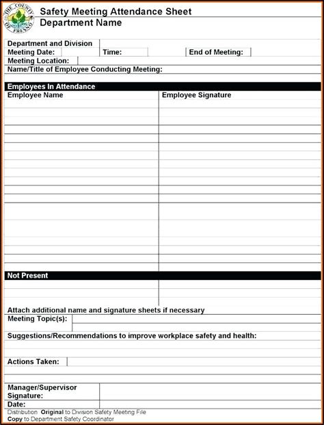 Osha Toolbox Talks Forms Universal Network