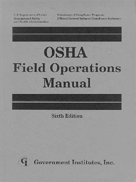 Osha field operations manual used for management. - 15 steps to better writing by berbich workbook.