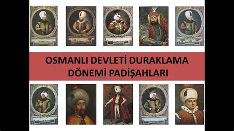 Osmanlı duraklama dönemi soruları