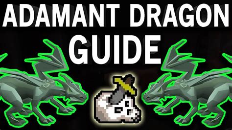 Adamant Dragon Overview Image from Oldschool Runescape wiki As their name implies, Adamant Dragons are giant dragons with green scales that have been fused with adamant metal. They are easily identified by the color of their skills and the large horn that extends from the end of their snout.. 