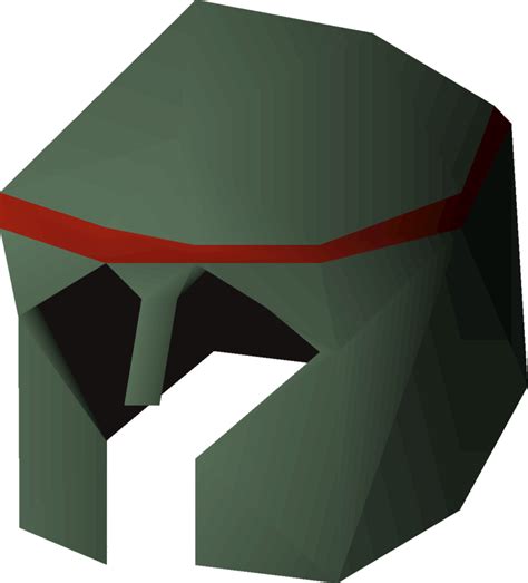 A Medium helmet is armour worn in the headwear slot. Although full he.