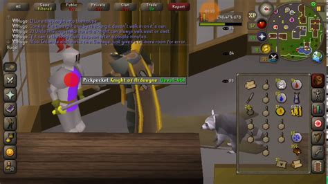 Osrs ardougne knight thieving. Knight of ardounge. Ardougne; Paladin. Ardounge; Hero. Ardougne; Vyres. Darkmeyer (West) Darkmeyer (East) Elves. Lletya; Prifddinas (4 houses) TzHaar hur. Mor ul rek; ... Then been using this for another 15m xp thieving elves and vyres. Great money and xp/hr with loads of features to run smoothly 24/7. Just make sure you got enough food in … 