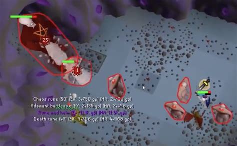 Osrs bursting nechryaels. Burst Ice or Ice Barage, as you are able to clamp them up into a pile and hit them all together. To do so, turn on Protect from Melee, then attack the nechryaels with a fast range weapon (such as flowers or toxic cutting) or the special attack of the Dinh's bulwark to get them aggressively towards you. 