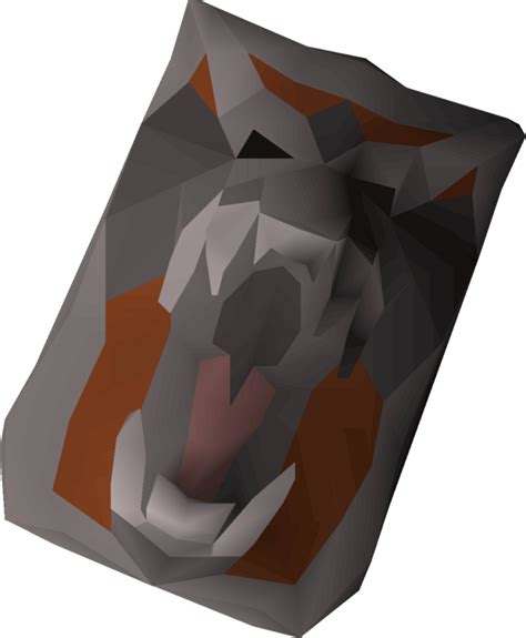 The draconic visage is a very rare drop from many high-levelled drag