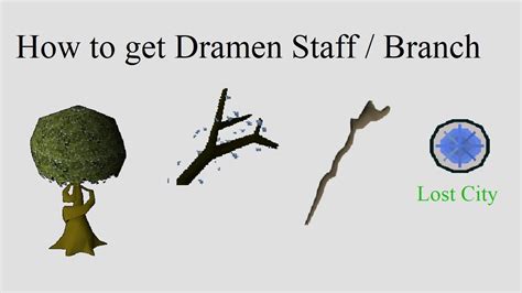 A dramen staff is obtained by cutting a dramen branch (obtainable by cutting a dramen tree) with a knife. 31 Crafting is required to make it. It can be used by players who have completed the Lost City quest and allows players to enter Zanaris by entering a shed in the Lumbridge swamps while wielding it. How do I change my death location Osrs?. 
