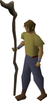 Using a hatchet on the Dramen tree in the dungeon on Entrana: Notes: The Dramen Staff is used to let members enter the Lost City. To enter the lost city equip your staff and enter the hut in the east area of the Lumbridge swamp. Credits: Ben_Goten78; Myst: Last Modified: Thursday May 3rd, 2007. 
