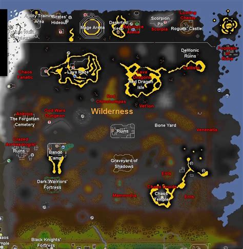 Osrs ents. The Chaos Temple (AKA Zamorak Temple) in the Wilderness is a temple of Zamorak located around level 11 Wilderness, north of Varrock. The easiest way of getting there is using a burning amulet. The temple is only accessible from the north, as the entire building is near-completely surrounded by molten lava. It contains many spawns of bones. Free players may use these bone respawn points at a ... 