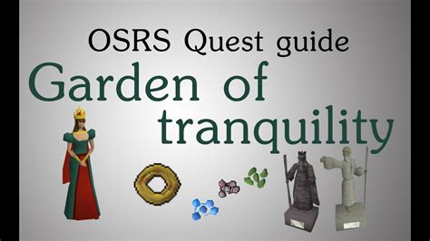 OSRS is 6 years old now and I can still manage to squeeze out some sweet, innocent nostalgia from a considerably inconsequential quest like Eagle's Peak. What a wonderful game. ... Garden of tranquility is one of my favourites, the plants and the inventory icons for the different seeds look really nice, making a garden that actually makes a .... 