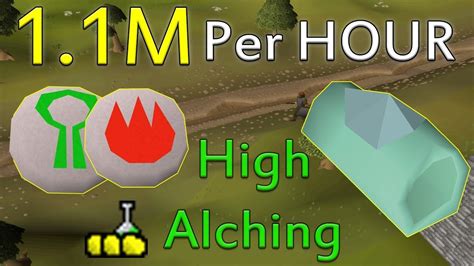 Osrs high alc. It automatically casts High Level Alchemy on the items put into it, even while the player is offline. In order to make this version, you need to have first built the Alchemiser . Every hour, on the hour, the Alchemiser mk. II will process up to 25 items deposited in it, consuming up to 150 machine charges , as well as a nature rune per item. 