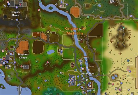 The RuneScape world map. The World map interface is a large, scrolling map of the entire surface of Gielinor. On the map are the names of cities, towns, islands, kingdoms, mountains, caves, dungeons, rivers, lakes, and countless other geographic features as well as information icons for specific locations, buildings, and quest starting points.. 