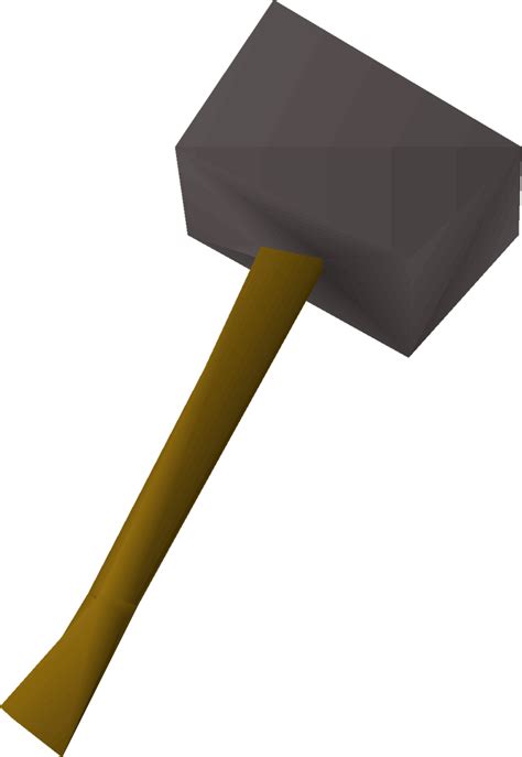 The iron warhammer is a warhammer stronger than the bronze warhammer. It can be wielded at level 1 Strength. Players can make an iron warhammer with the Smithing skill at level 24 using 3 iron bars, giving 75 Smithing experience. One spawns in the ruined castle near the bandits just south-west of the Hosidius Mess. . 