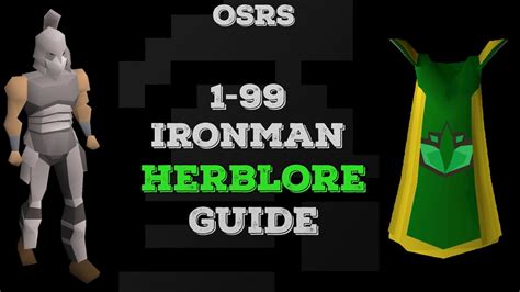 Osrs ironman herblore. Ironman Guide/PvMRush. Please note that this guide has not been updated to include the Tombs of Amascut. This page provides a guide for Ironmen interested in "rushing" PvM by engaging in late game bossing relatively early in their account progression. This allows players to jump into the action more quickly and gain access to the loot tables of ... 