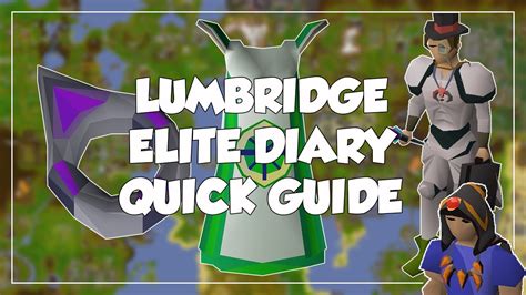 Osrs lumbridge elite. The Varrock Diary is a set of achievement diaries whose tasks revolve around areas in and near Varrock, such as the Barbarian Village and Edgeville . Toby's location. Several skill, quest and item requirements are needed to complete all tasks. 