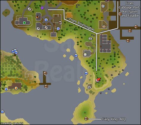 Location: Mudskipper Point, south of Port Sarim. Combination: AIR. Location: A deserted Island (East of Necromancer Tower). It is useless, nothing to do here. Combination: AJQ. Location: This ring is located in the Dorgesh-Kaan Dungeon, which is south of the goblin city, Dorgesh-Kaan. Some call this dungeon a continuation to the Lumbridge Swamp ....